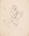 Seated Figure Reading
