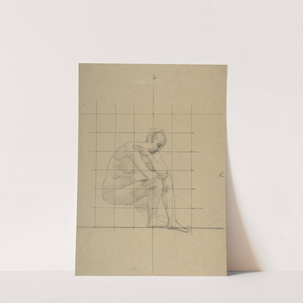 Seated Figure; Study for &#039;A Vision of Antiquity&#039; by Pierre Puvis de Chavannes