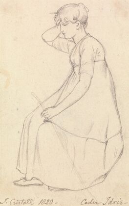 Seated Girl Holding a Stick