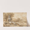 Seated Girl in a Landscape (1702–88) by Francesco Zuccarelli