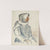 Seated Girl in a White Scarf in Profile by Zolo Palugyay
