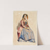 Seated Italian Woman (1800s) by Dominique Louis Papety