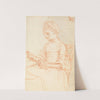Seated Lady with Book by William Hoare of Bath