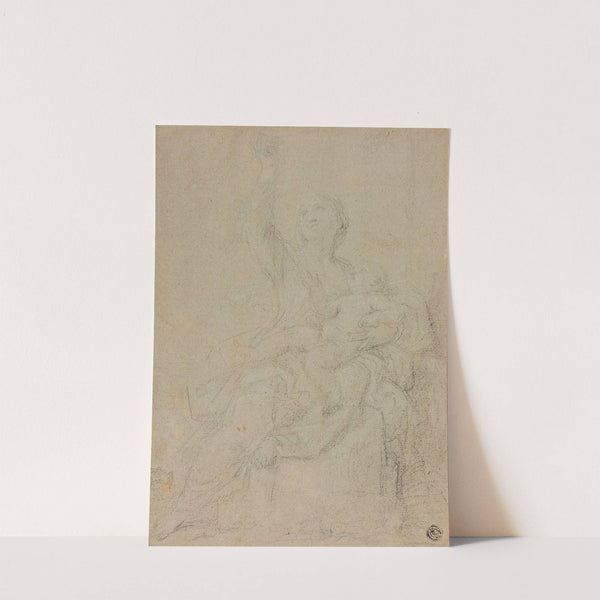 Seated Madonna and Child by Ciro Ferri