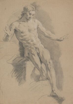 Seated Male Nude (ca. 1740)