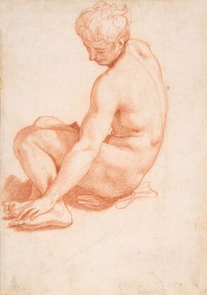 Seated Male Nude