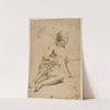 Seated Male Nude by Carlo Cignani