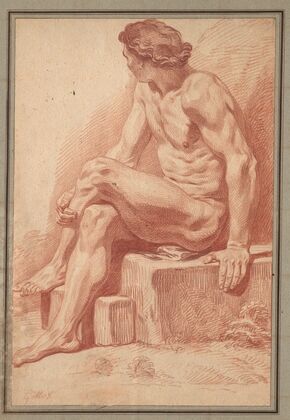 Seated Male Nude (1693–95)