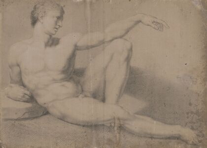 Seated Male Nude