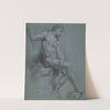 Seated Male Nude in Profile by Louis de Boullogne the Younger