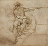Seated Male Nude (recto)