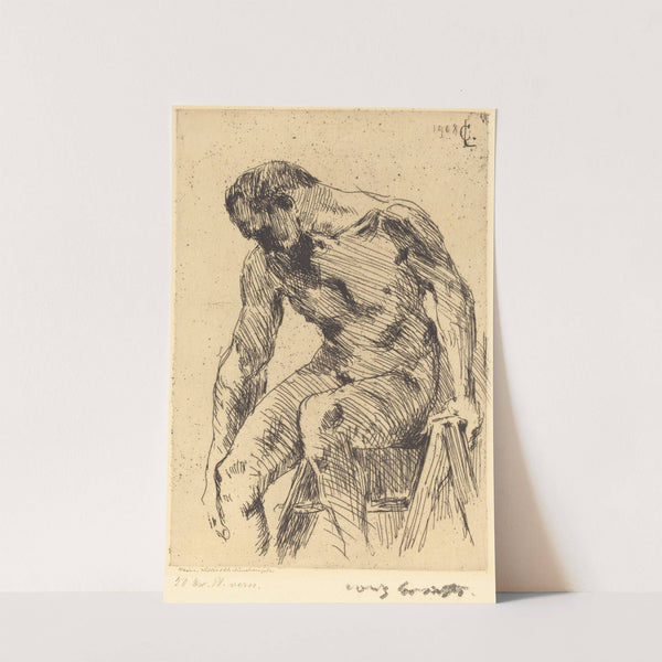 Seated Male Nude (Sitzender Männlicher Akt) (1908) by Lovis Corinth