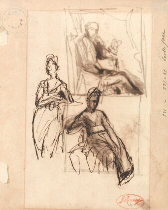 Seated Man and Seated Woman