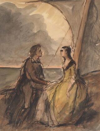 Seated Man and Woman