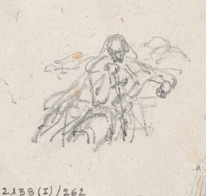 Seated Man, Leaning on a Sword