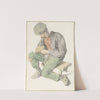 Seated Man Reading, Facing Left (1690 - 1700) by Cornelis Dusart