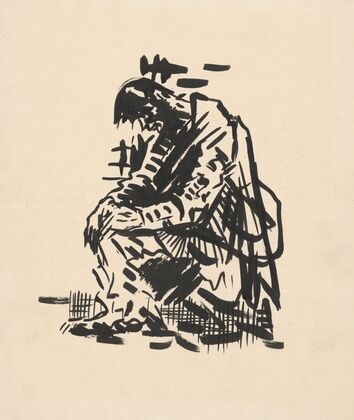 Seated Man (Tired)