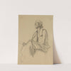 Seated Man Turned to the Left by Gustav Klimt