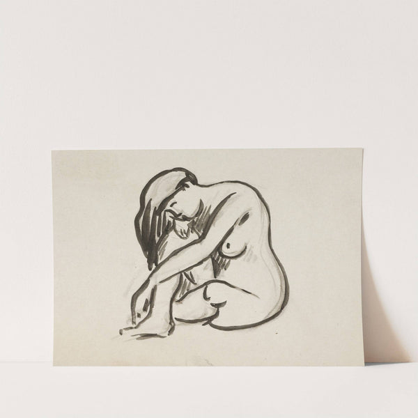 Seated Nude by Carl Newman