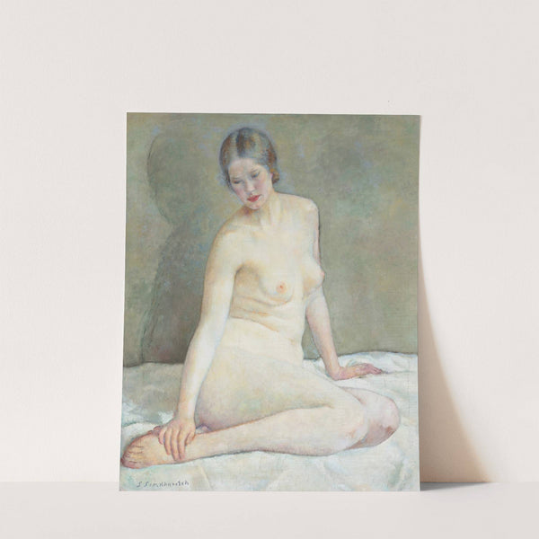 Seated nude (Elsa) by Simkha Simkhovitch