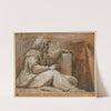 Seated Prophet with Book, facing right by Correggio