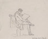 Seated Reading Man