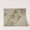 Seated satyr, with enlarged head of same by Pellegrino Tibaldi