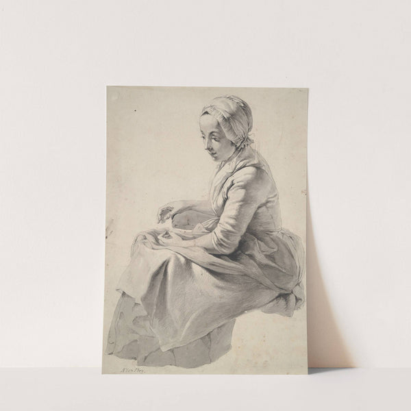 Seated Woman by Abraham Van Strij