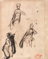 Seated Woman: Three Poses