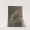 Seated woman to the right by Jakob Becker