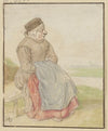 Seated woman to the right