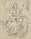 Seated Woman with a Child on her Lap (Study for a Mystic Marriage of St. Catherine of Alexandria)