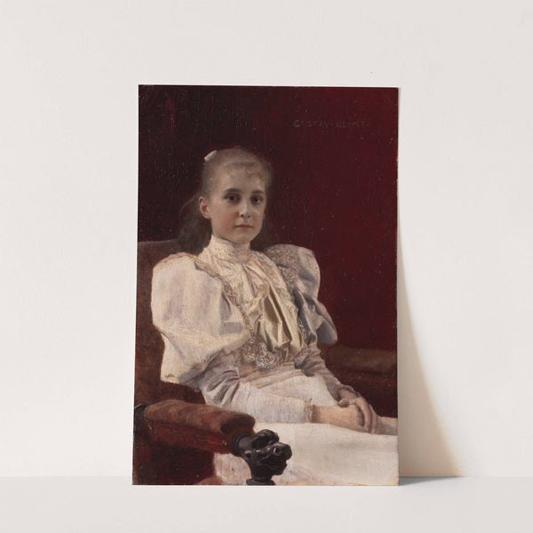 Seated Young Girl by Gustav Klimt