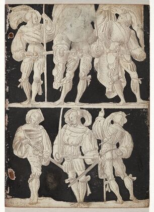 Sechs Männerfiguren, Krieger (1517)