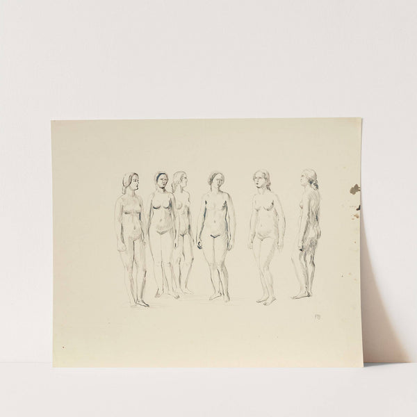 Sechs weibliche Akte by Franz Barwig the Elder