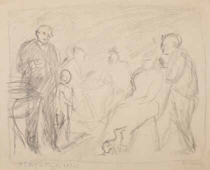 Second Sketch for Zech Family Portrait (c.1911)
