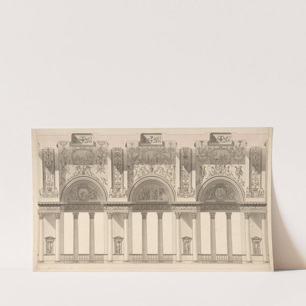 Section of a ‘Galerie dans le palais d’un souverain’ (ca. 1791) by Charles Pierre Joseph Normand