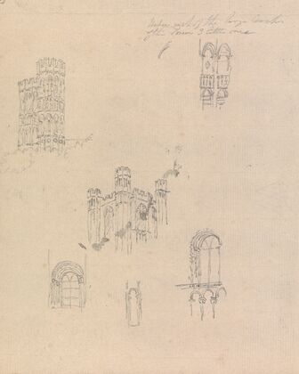 Sectional Studies for Architectural Designs, of Castles and Cathedrals