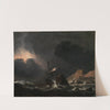 Seesturm mit strandendem Schiff by Jan Theunisz. Blanckerhoff