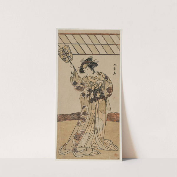 Segawa Kikunojo II as the Referee of a Wrestling Match by Katsukawa Shunshō