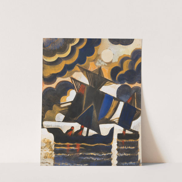 Segelboote (1925) by Hugo Scheiber