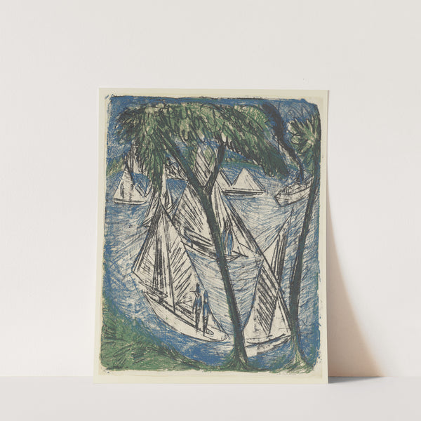 Segelboote bei Grünau (1913) by Ernst Ludwig Kirchner