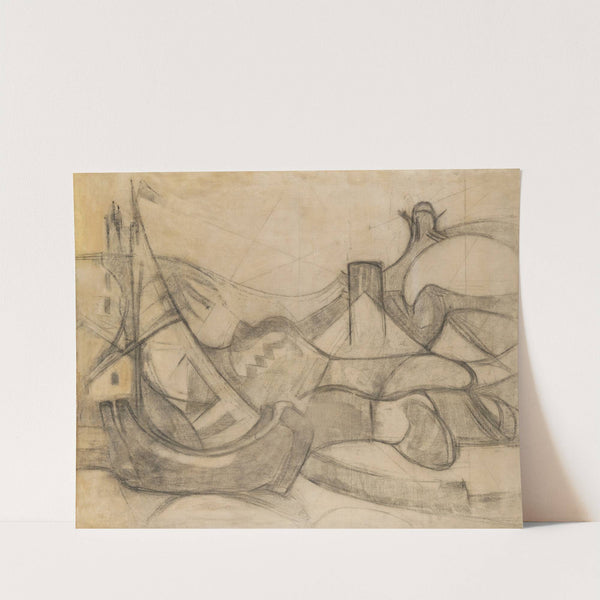 Segelboote vor Knokke (1913) by Adolf Hölzel