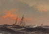 Segelschiff auf schwerer See