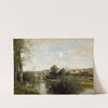 Seine and Old Bridge at Limay by Jean-Baptiste-Camille Corot