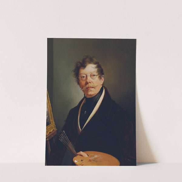 Selbstbildnis an der Staffelei by Friedrich Johann Gottlieb Lieder