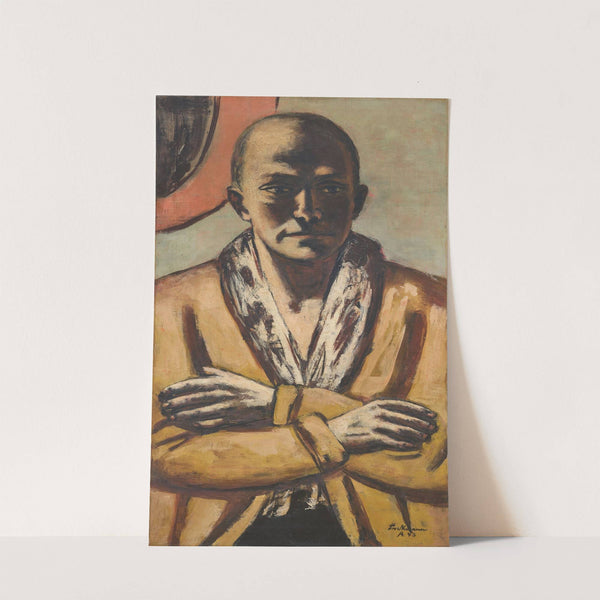 Selbstbildnis gelb-rosa (1943) by Max Beckmann