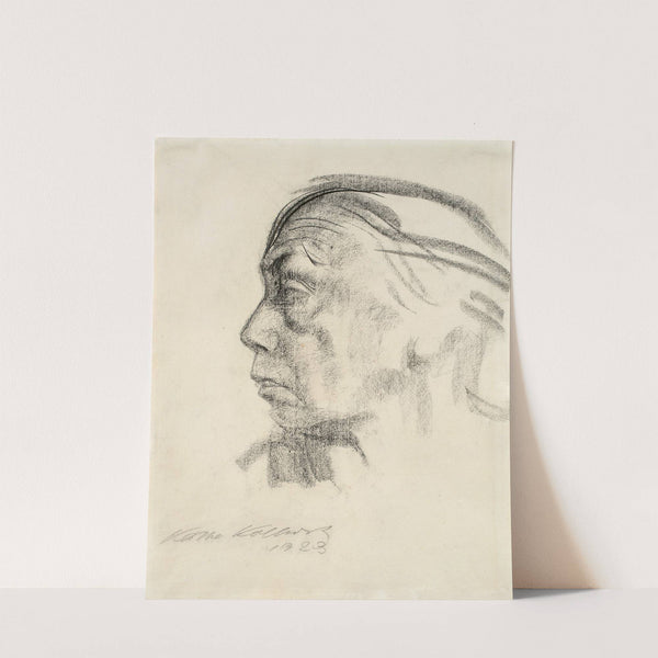 Selbstbildnis im Profil nach links by Käthe Kollwitz