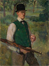 Selbstbildnis mit Palette im Freien