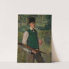 Selbstbildnis mit Palette im Freien by Arthur Grimm